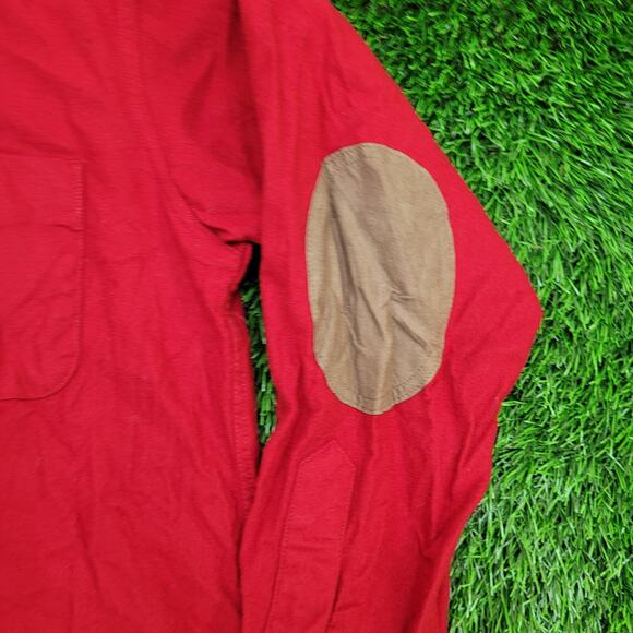 Vintage Pendleton Wool Button Shirt M/L 22x28 Elbow-Patch USA - Picture 12 of 15